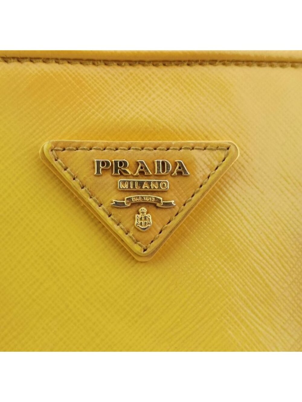 Prada Open Promenade Yellow Saffiano Patent 31 Messenger Bag - Picture 13 of 15